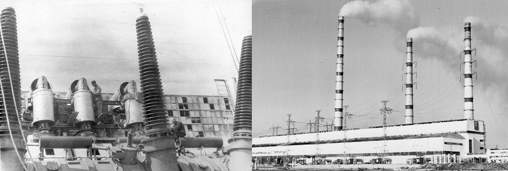 1964-1968г. Конаковская ГРЭС — монтаж токопровода КЭТ-300