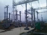 Строительно-монтажные работы по реконструкции ОРУ-500 кВ Жигулевской ГЭС.